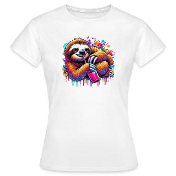 Paresse - T-shirt Femme - blanc - Devant - AI Model Female 172 dark (172cm)