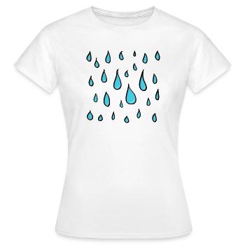 goutte d’eau - T-shirt Femme - blanc - Devant - AI Model Female 172 dark (172cm)
