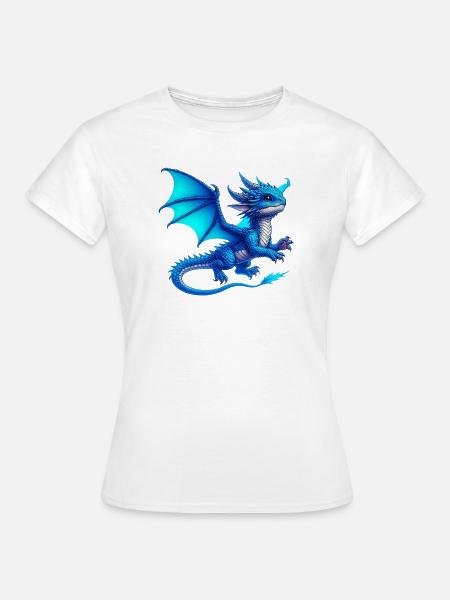 Drache - Frauen T-Shirt - Weiß