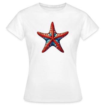 Étoile de mer - T-shirt Femme - blanc - Devant - AI Model Female 172 dark (172cm)