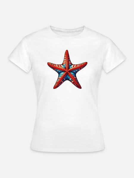 Seestern - Frauen T-Shirt - Weiß