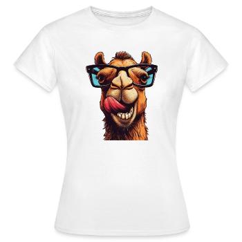 Camel - Women's T-Shirt - white - Front - AI Model Female 172 dark (172cm)