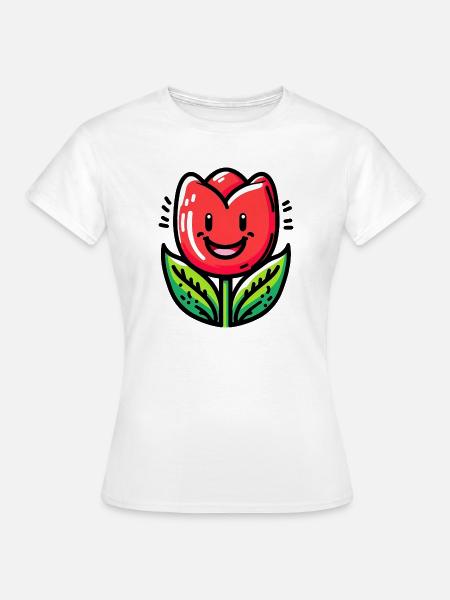 Tulpe - Frauen T-Shirt - Weiß