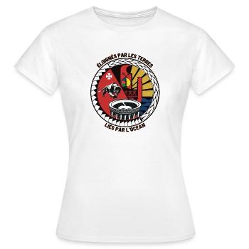 Emblème culturel indigène et maritime - T-shirt Femme - blanc - Devant - AI Model Female 172 dark (172cm)