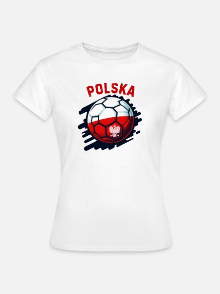 Polnischer Fußball - Frauen T-Shirt - Weiß