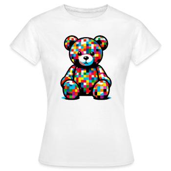 Nounours - T-shirt Femme - blanc - Devant - AI Model Female 172 dark (172cm)