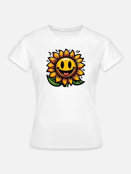 Sonnenblume - Frauen T-Shirt - Weiß