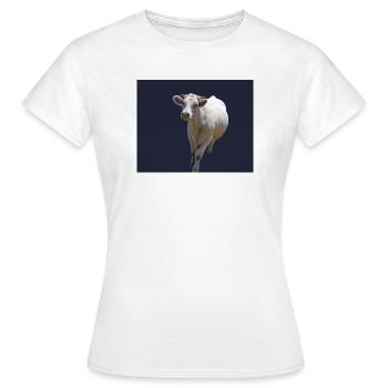 vache vache laitiere - T-shirt Femme - blanc - Devant - AI Model Female 172 dark (172cm)