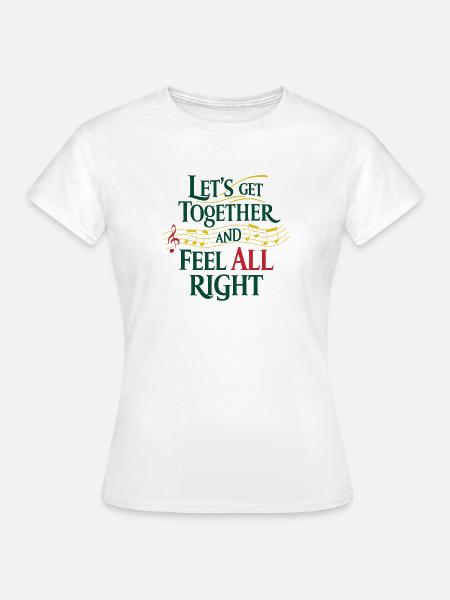 Lass uns ... Musiknoten - Frauen T-Shirt - Weiß