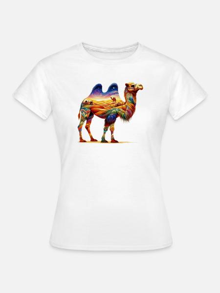 Kamel - Frauen T-Shirt - Weiß