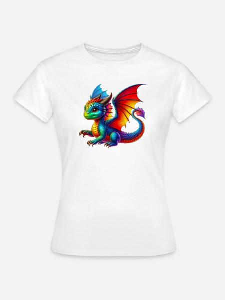 Drache - Frauen T-Shirt - Weiß