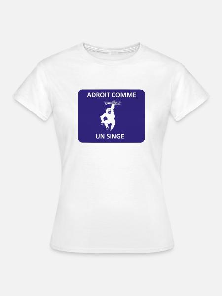 Geschickt wie ein Affe - Frauen T-Shirt - Weiß