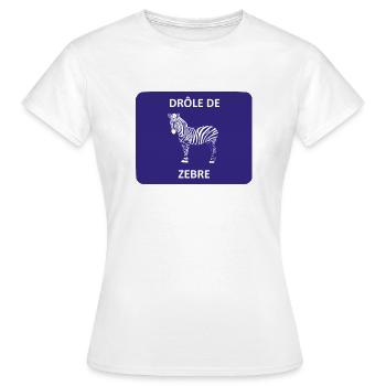 Strange zebra - Women's T-Shirt - white - Front - AI Model Female 172 dark (172cm)