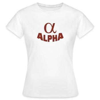 ALPHA - Women's T-Shirt - white - Front - AI Model Female 172 dark (172cm)