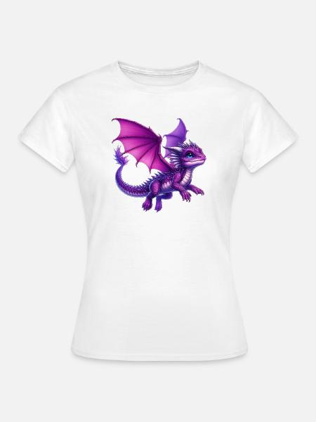 Drache - Frauen T-Shirt - Weiß