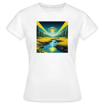 OVNI - T-shirt Femme - blanc - Devant - AI Model Female 172 dark (172cm)