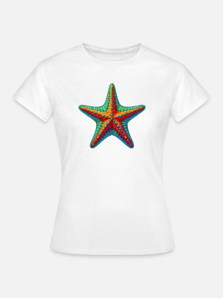 Seestern - Frauen T-Shirt - Weiß