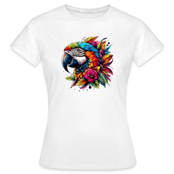 Perroquet - T-shirt Femme - blanc - Devant - AI Model Female 172 dark (172cm)