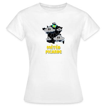 Wetter in der Picardie - Frauen T-Shirt - Weiß - Vorne - AI Model Female 172 dark (172cm)