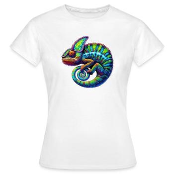 Caméléon - T-shirt Femme - blanc - Devant - AI Model Female 172 dark (172cm)