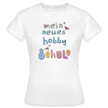 Écolier Enfant - T-shirt Femme - blanc - Devant - AI Model Female 172 dark (172cm)
