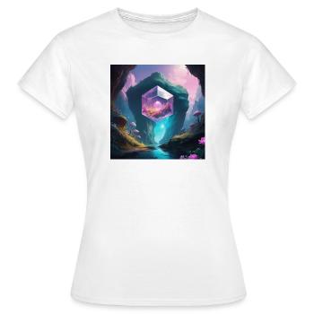 Grotte magique - T-shirt Femme - blanc - Devant - AI Model Female 172 dark (172cm)