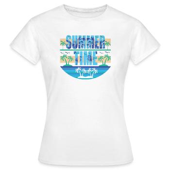 Heure d'été - T-shirt Femme - blanc - Devant - AI Model Female 172 dark (172cm)
