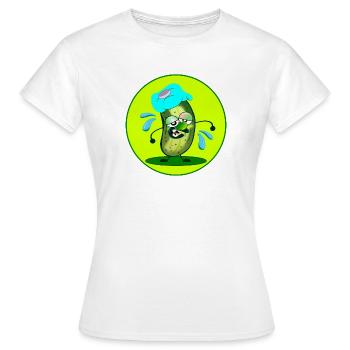 SOMMER SCHWITZEN HITZE GURKE - Frauen T-Shirt - Weiß - Vorne - AI Model Female 172 dark (172cm)