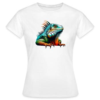 Iguane - T-shirt Femme - blanc - Devant - AI Model Female 172 dark (172cm)