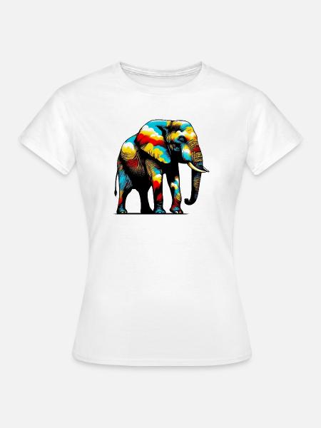Elefant - Frauen T-Shirt - Weiß
