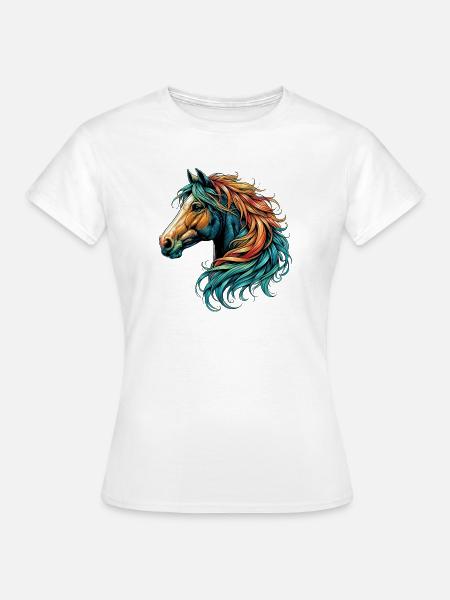 Pferd - Frauen T-Shirt - Weiß