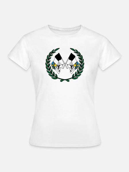 Fahnen Graubünden Schweiz Lorbeerkranz - Frauen T-Shirt - Weiß