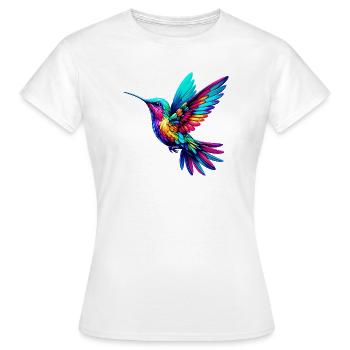 Colibri - T-shirt Femme - blanc - Devant - AI Model Female 172 dark (172cm)