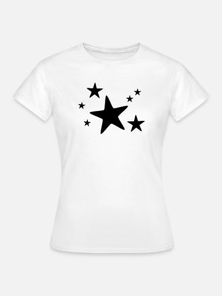 Sternengruppe einfarbig - Frauen T-Shirt - Weiß