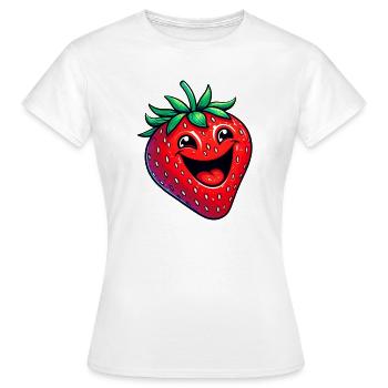 Fraise Fraises - T-shirt Femme - blanc - Devant - AI Model Female 172 dark (172cm)