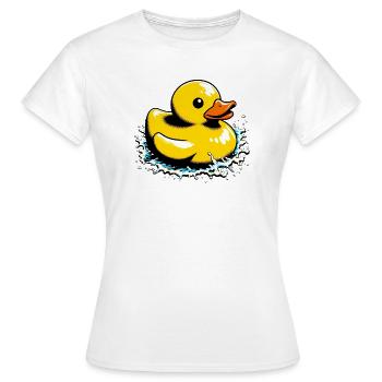 Duckling Duck Duck Duck - Women's T-Shirt - white - Front - AI Model Female 172 dark (172cm)