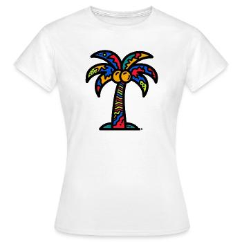 Palmier - T-shirt Femme - blanc - Devant - AI Model Female 172 dark (172cm)