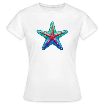 Étoile de mer - T-shirt Femme - blanc - Devant - AI Model Female 172 dark (172cm)