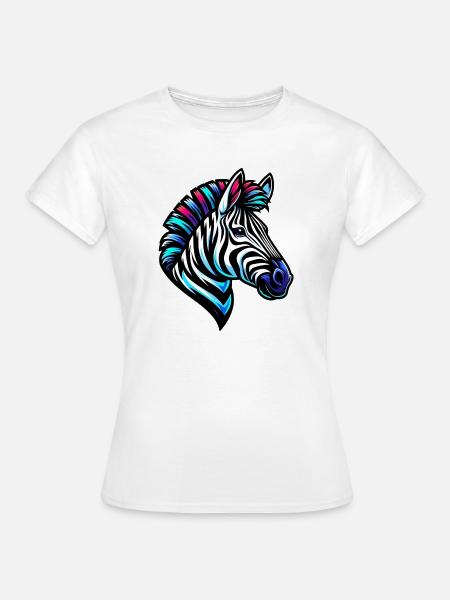 Zebra - Frauen T-Shirt - Weiß