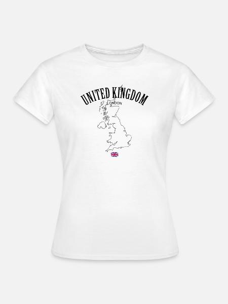 Vereinigtes Königreich - Frauen T-Shirt - Weiß