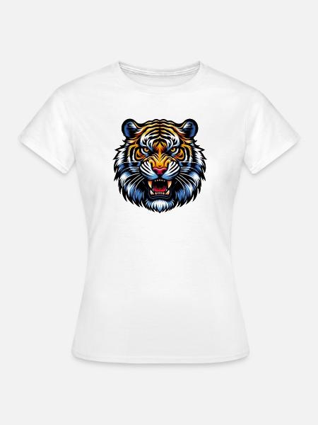 Tiger - Frauen T-Shirt - Weiß