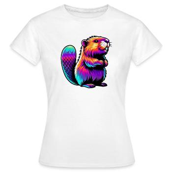 Bieber - Frauen T-Shirt - Weiß - Vorne - AI Model Female 172 dark (172cm)