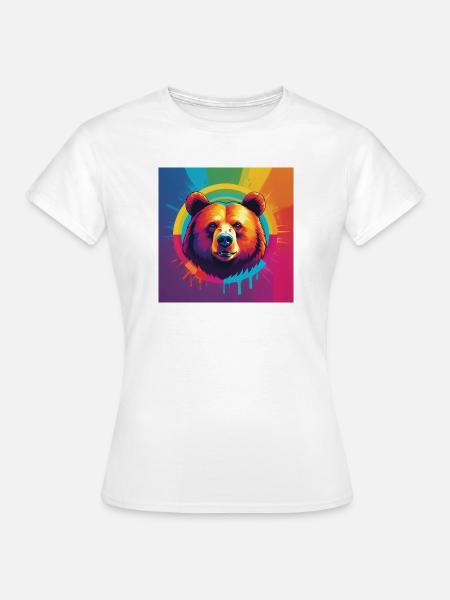 Pride Bear - Frauen T-Shirt - Weiß