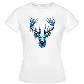 Ice Stag - Women's T-Shirt - white - Front - AI Model Female 172 dark (172cm)