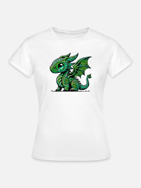 Drache - Frauen T-Shirt - Weiß