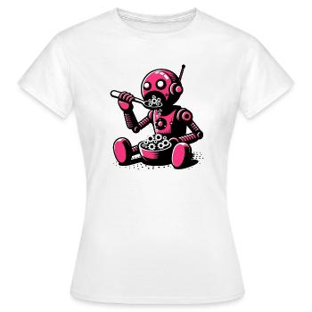 Marsianischer außerirdischer Alien-Roboter - Frauen T-Shirt - Weiß - Vorne - AI Model Female 172 dark (172cm)
