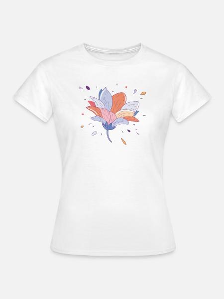 Sommerblume - Frauen T-Shirt - Weiß