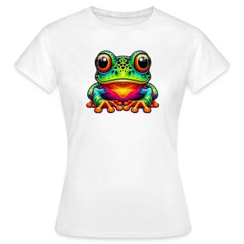 Groda - T-shirt dam - vit - Fram - AI Model Female 172 dark (172cm)