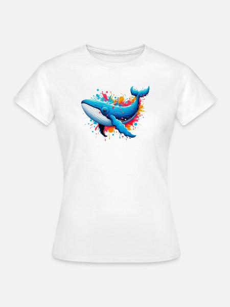 Wal - Frauen T-Shirt - Weiß
