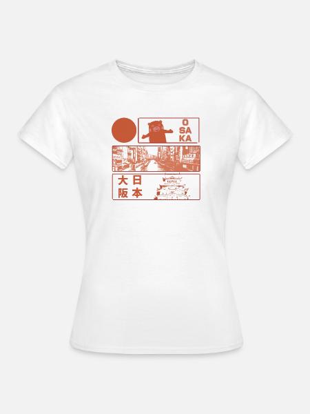 Visit Osaka Castle - Frauen T-Shirt - Weiß